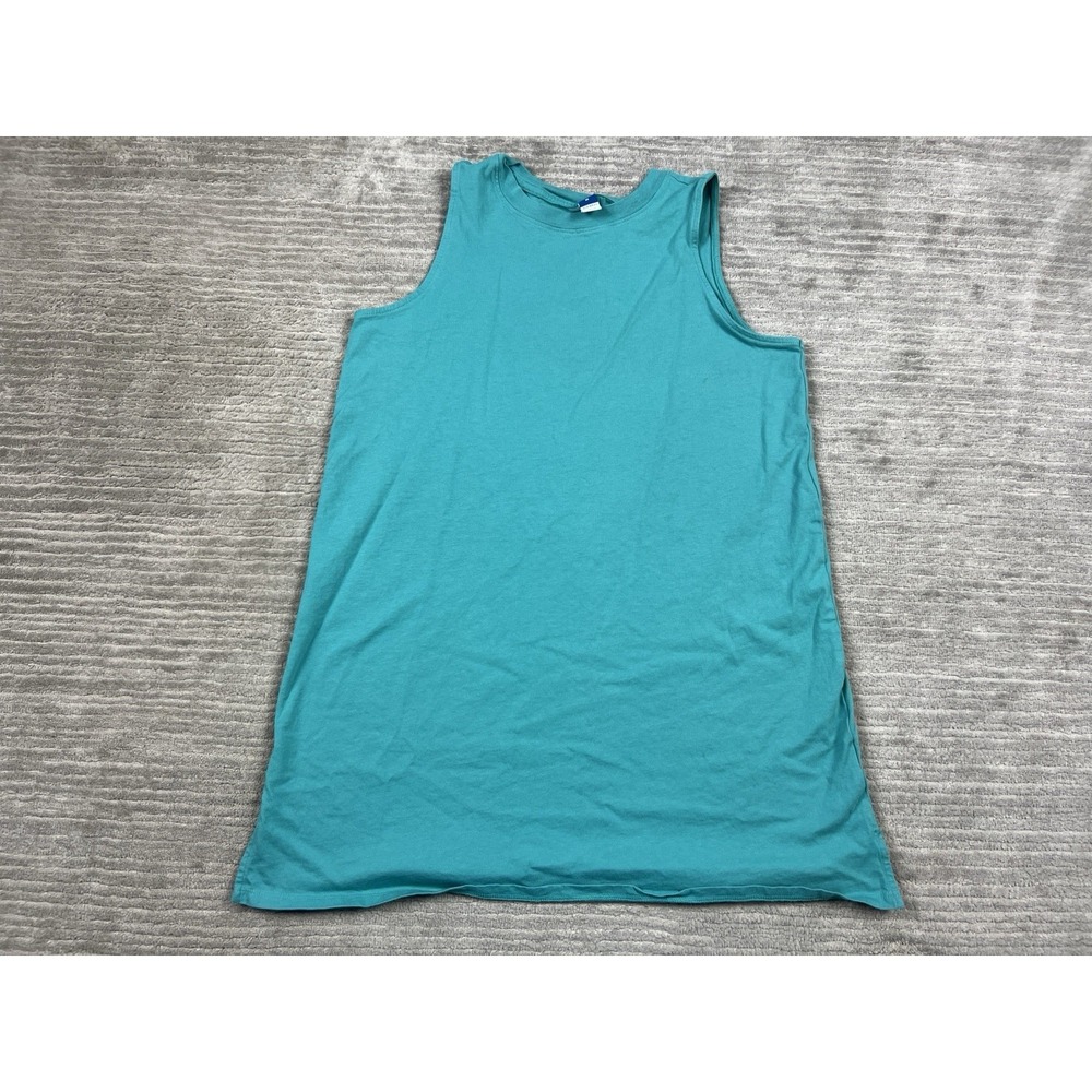 Old Navy Dress Womens Medium Blue Sleeveless Mini 100% Cotton Tank